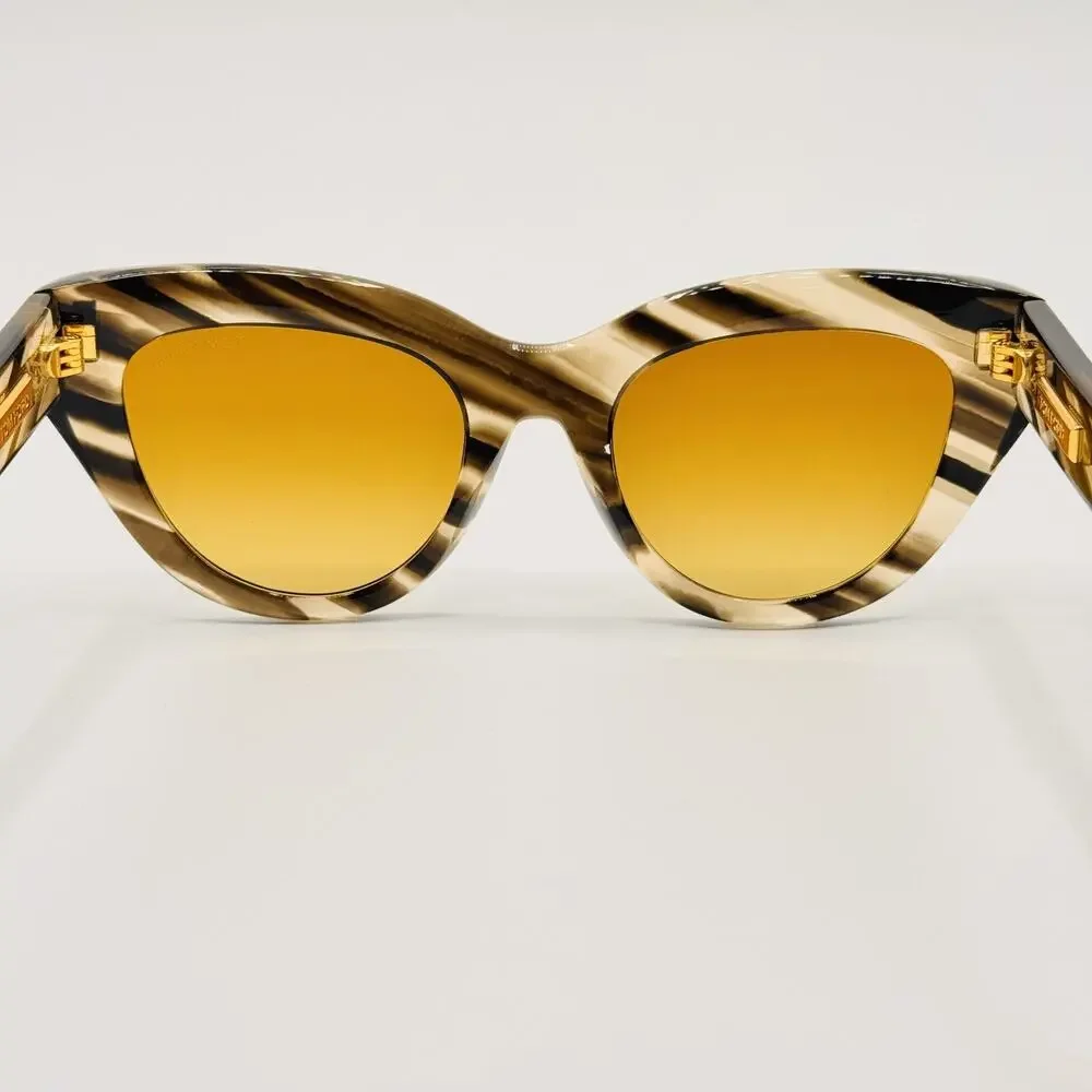 Tom Ford Sunglasses TF1252 55F Icon Havana Cat Eye Frame Brown Lens 52-21-140